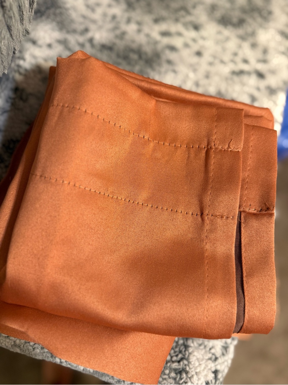 Orange Curtains